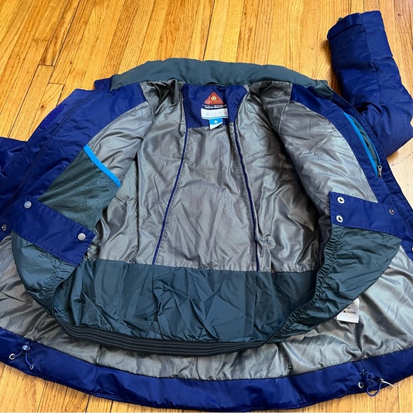 Columbia Omni Heat  Down Jacket Coat Small Purple Winter Duck - Picture 5 of 9